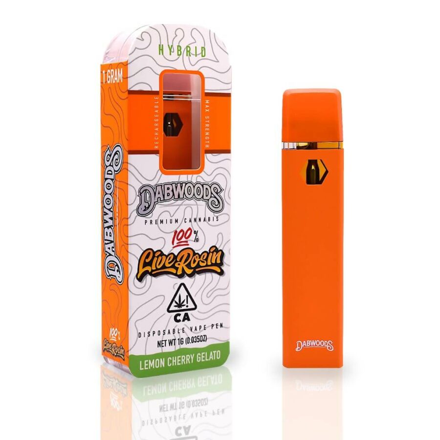 Dabwoods Lemon Cherry Gelato 1G Live Rosin Vape Pen