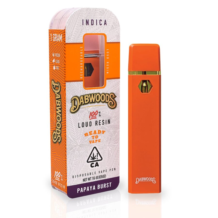 Dabwoods Papaya Burst 1G Live Resin Vape Pen